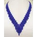 Collier perles V couleurs au choix – Bleu Cobalt