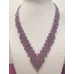 Collier perles V couleurs au choix – Violet Métallisé