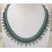 Collier perles SPRING couleurs au choix – Turquoise Vert / Brown Iris