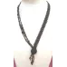 Collier Asymétrique – Noir / Cuivre