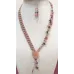 Collier Asymétrique – Rose Poudré / Hématite