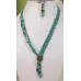 Collier Asymétrique – Turquoise Vert / Cuivre
