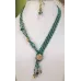 Collier Asymétrique – Vert Émeraude / Or