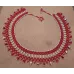 Collier perles rouge et argenté Collier perles rouge et argenté