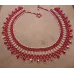 Collier perles rouge et argenté Collier perles rouge et argenté