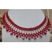 Collier perles rouge et argenté Collier perles rouge et argenté