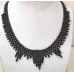 Collier perles dentelles, couleurs au choix – Noir Collier perles dentelles, couleurs au choix – Noir