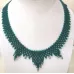 Collier perles dentelles, couleurs au choix – Vert Émeraude Collier perles dentelles, couleurs au choix – Vert Émeraude