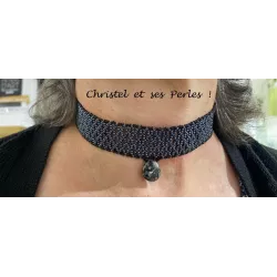 ras de cou perles, goutte Picasso