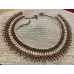 Collier perles vert Topaze foncé et crème Collier perles vert Topaze foncé et crème