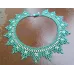Collier netting triangle couleur deux verts Collier netting triangle couleur deux verts