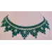 Collier netting triangle couleur deux verts Collier netting triangle couleur deux verts
