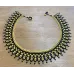 Collier perles tissé, géométrique, Jaune et noir Collier perles tissé, géométrique, Jaune et noir
