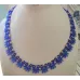 Collier perles dagues – Cobalt / Or