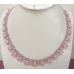 Collier perles dagues – Rose / Cristal Silver Lined