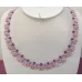 Collier perles dagues – Rose / Hématite