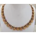 Collier perles dagues – Topaze / Beige