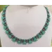 Collier perles dagues – Turquoise Vert / Brown Iris
