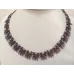 Collier perles dagues – Violet Foncé / Rose