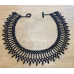 Gotika, collier tissé de perles de verre noires Gotika, collier tissé de perles de verre noires