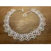 Collier dentelle de perles blanc nacré