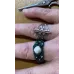 bague macramé et Howlite