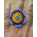 Bague fleur en perles
