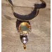 Collier Fermeture éclair et Cabochon verre faceté Collier Fermeture éclair et Cabochon verre faceté